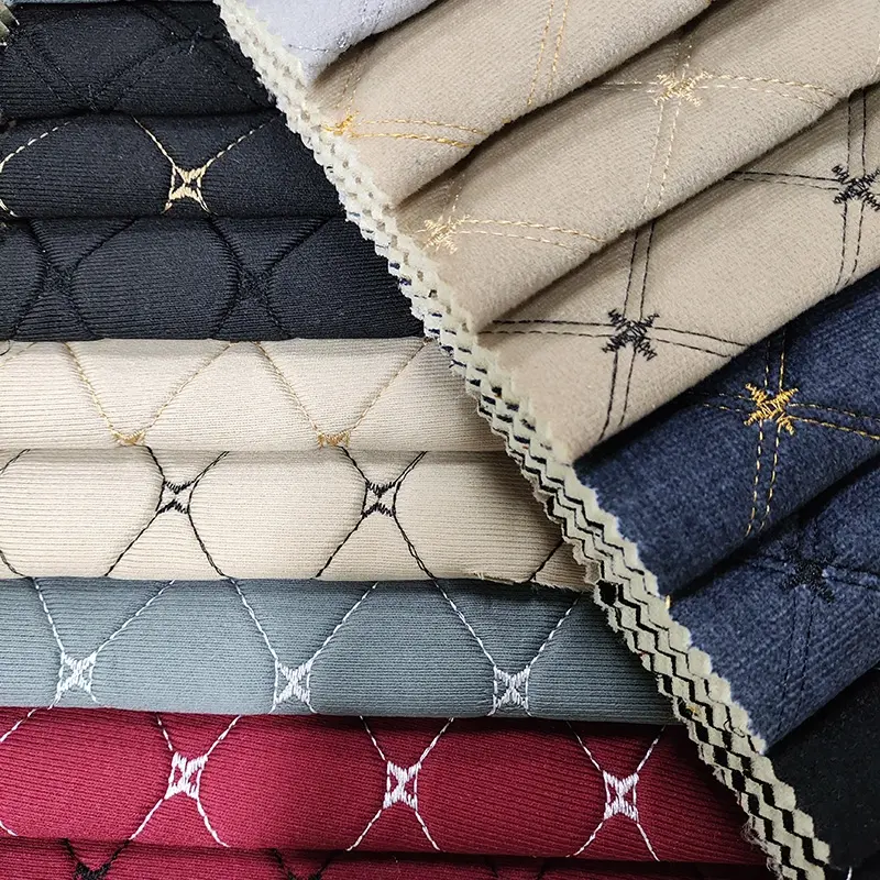 Tissu de broderie de siège de voiture